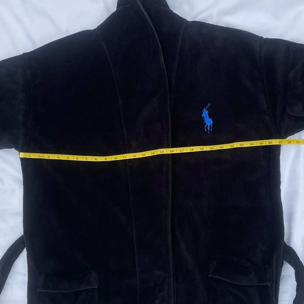 Polo Ralph Lauren Men’s Black Robe XL-Lightweight Travel-GYM GUYS FOR YOU ✈️🏋️